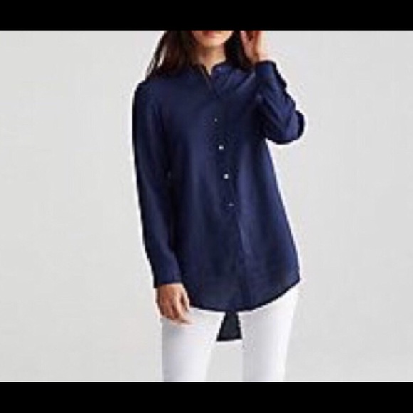Eileen Fisher Tops - EILEEN FISHER ORGANIC LINEN LONG TUNIC SHIRT